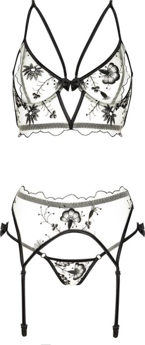 Set Lenjerie Intima de Lux Beauty Night Savannah - Bej