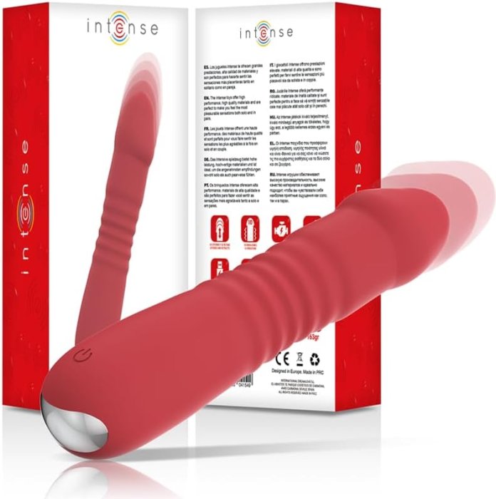 Vibrator Intense »Juni Up & Down« 17,3 cm - Rosu
