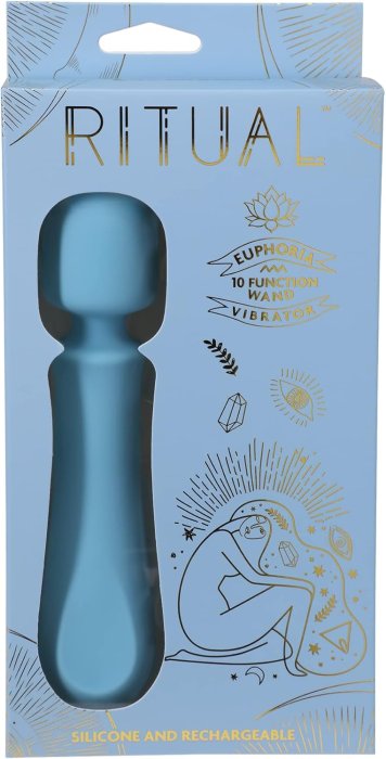 Aparat Masaj Doc Johnson "Eiphoria" 16,7 cm - Albastru##