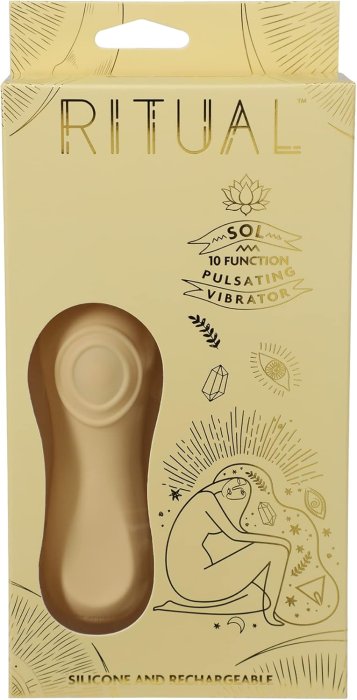 Vibrator Pulsator pentru Femei Doc Johnson »Ritual« 12,8 cm - Galben