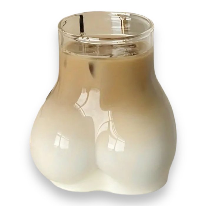Pahar Kinky Pleasure "Sexy Booty Drinking Glass" 450ml - vedere laterala