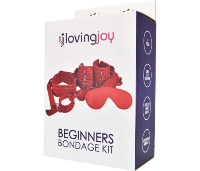 Set Bondage Loving Joy "Beginner’s" 8 piese - Rosu##