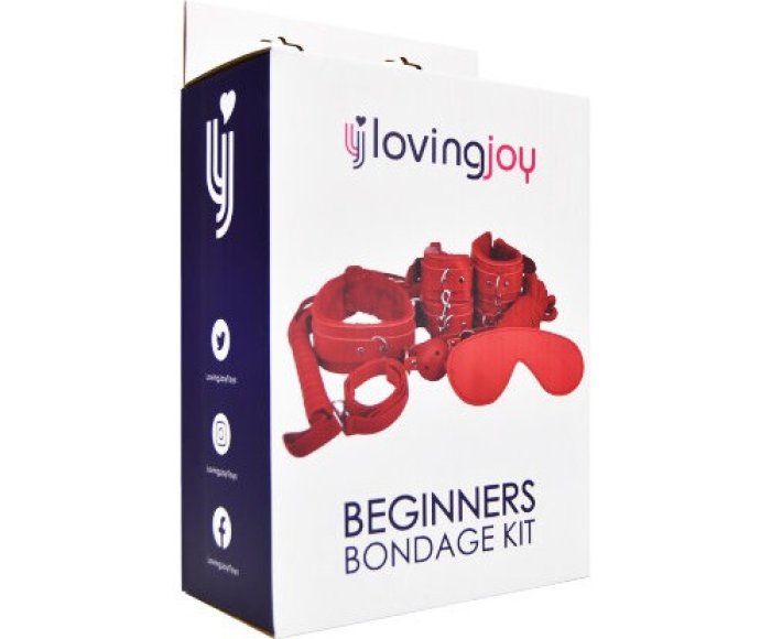Set Bondage Loving Joy "Beginner’s" 8 piese - Rosu##