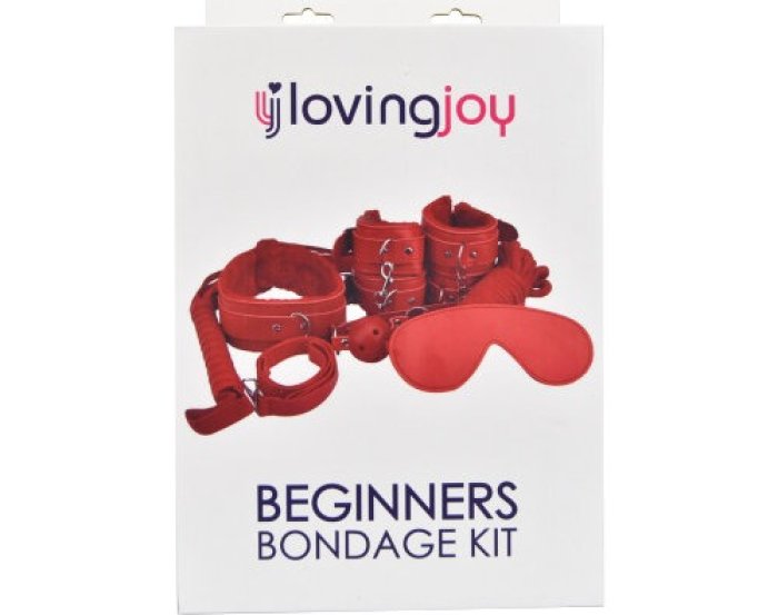 Set Bondage Loving Joy "Beginner’s" 8 piese - Rosu##