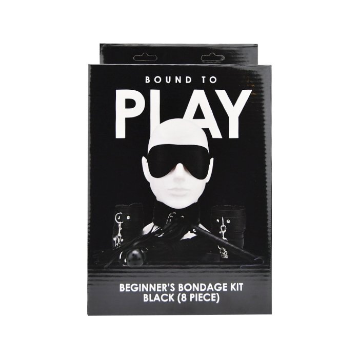 Set Bondage Bound to Play "Beginner Kit" 8 Piese - Negru##