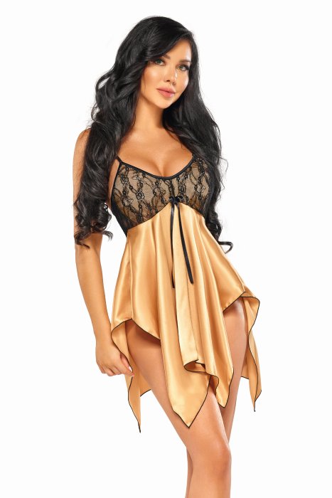 Camasa de Noapte Julieta Chemise Beauty Night - Galben