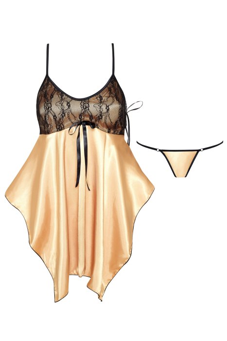 Camasa de Noapte Julieta Chemise Beauty Night - Galben