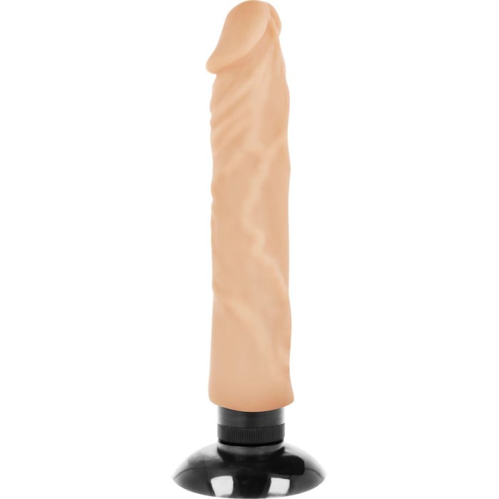 Vibrator Realistic Twix »BaseCock« 20 cm - Natural#