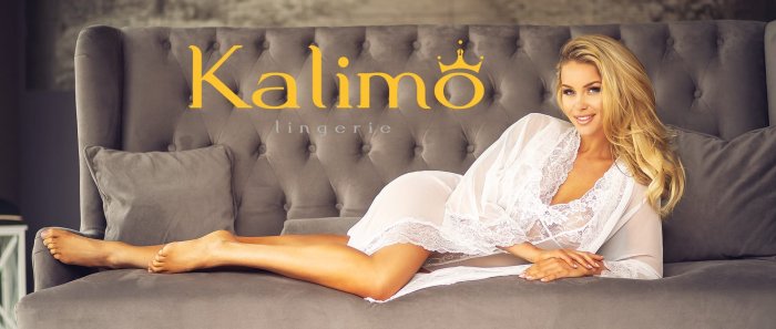 ​Halat Seducator din Dantela MAK Kalimo - Alb