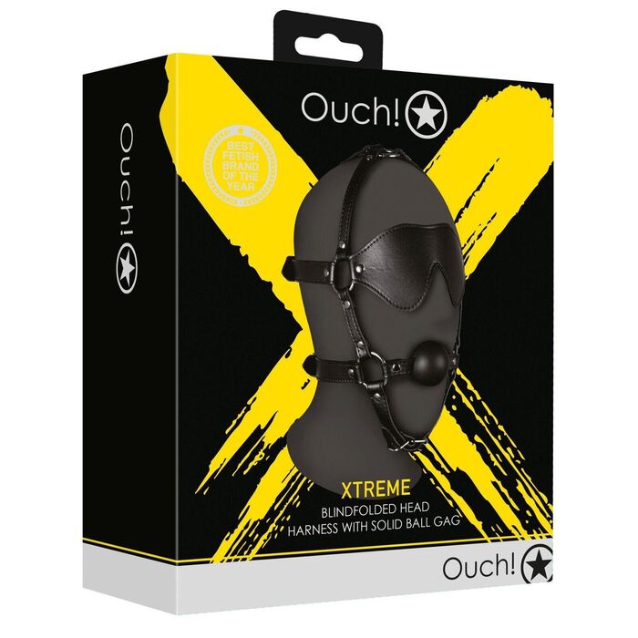 Masca Unisex Ouch "Blindfolded Head" - Negru##