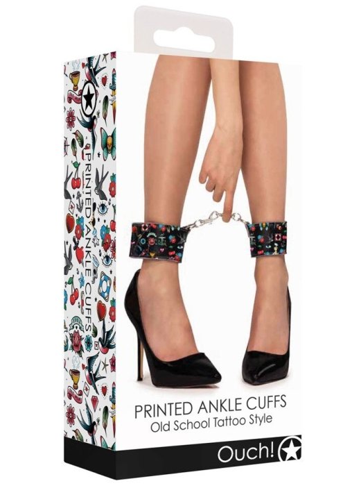 Catuse pentru Glezne Ouch "Printed Ankle Cuffs"##