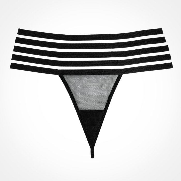 Chiloti Allure Lingerie, Cheeky Chique Panty, negru, S-L# - vedere laterala
