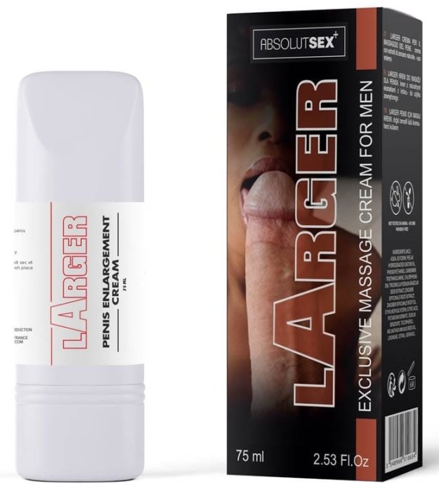 Crema pt Erectie Absolut Sex "Larger" 75 ml - vedere frontala