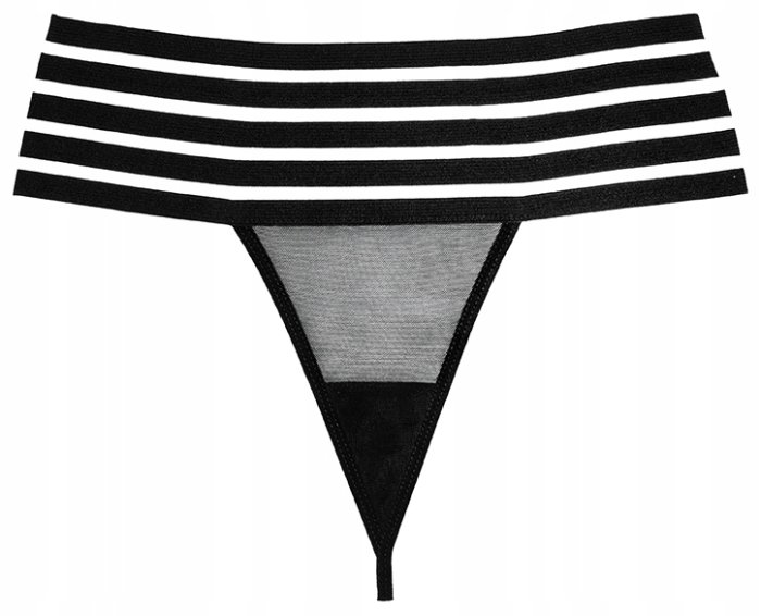 Chiloti Allure Lingerie, Cheeky Chique Panty, negru, S-L# - detaliu design