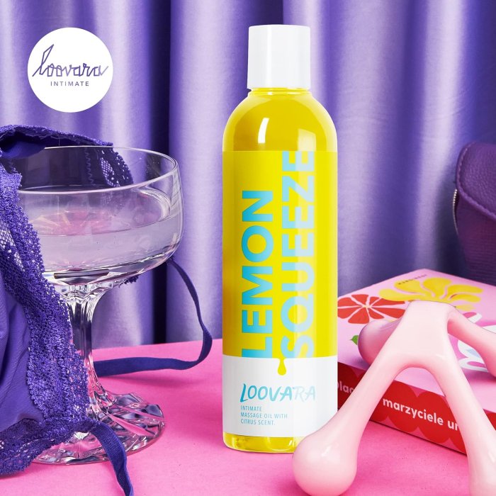 Ulei de masaj Loovara, Lemon Sqeeze, Aroma Citrice, 250 ml#