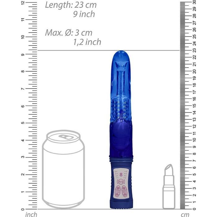 Vibrator Shots Toys »Delfin« 23 cm - Albastru#