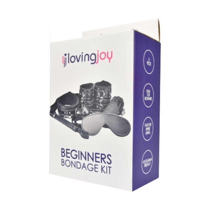 Set Bondage Loving Joy "Beginner’s" 8 piese - Negru#
