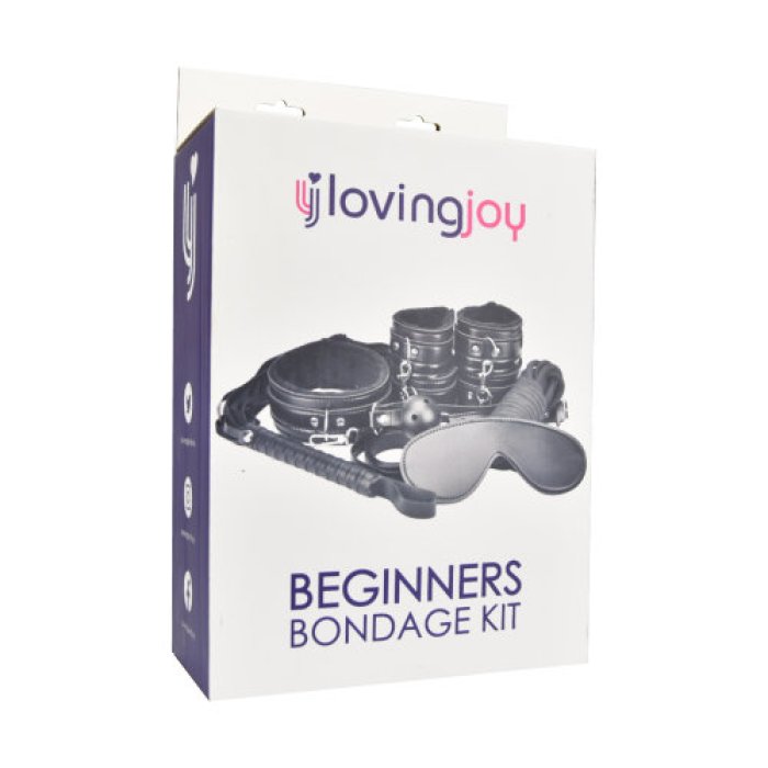 Set Bondage Loving Joy "Beginner’s" 8 piese - Negru#