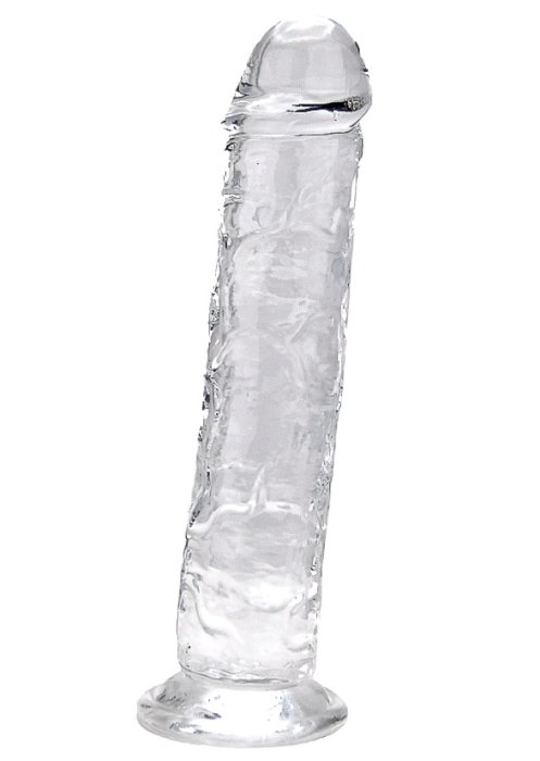 ​Dildo cu ventuză Loving Joy de 19 cm, transparent#