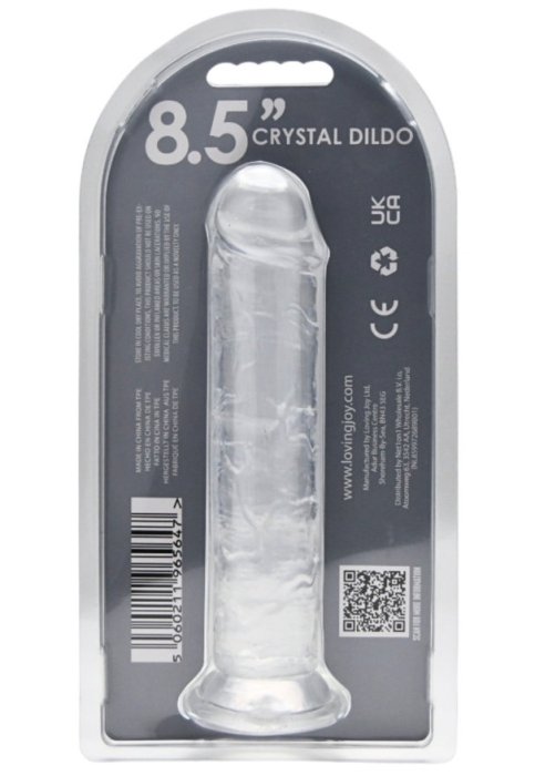 Dildo Transparent, Loving Joy, cu ventuza Suction Cup, 22 cm#