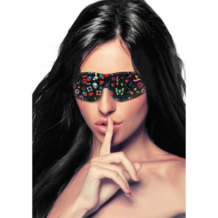 Masca de Ochi Ouch "Glamour" - Negru
