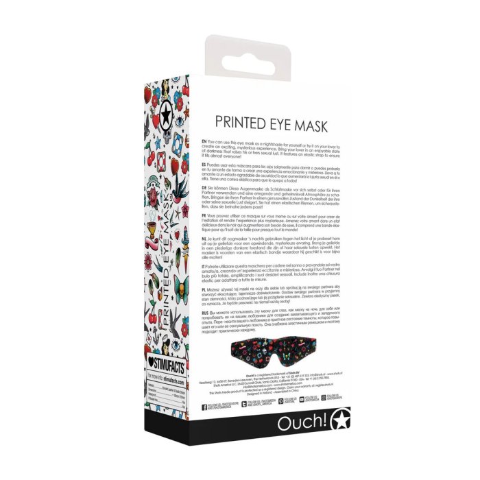 Masca de Ochi Ouch "Glamour" - Negru##