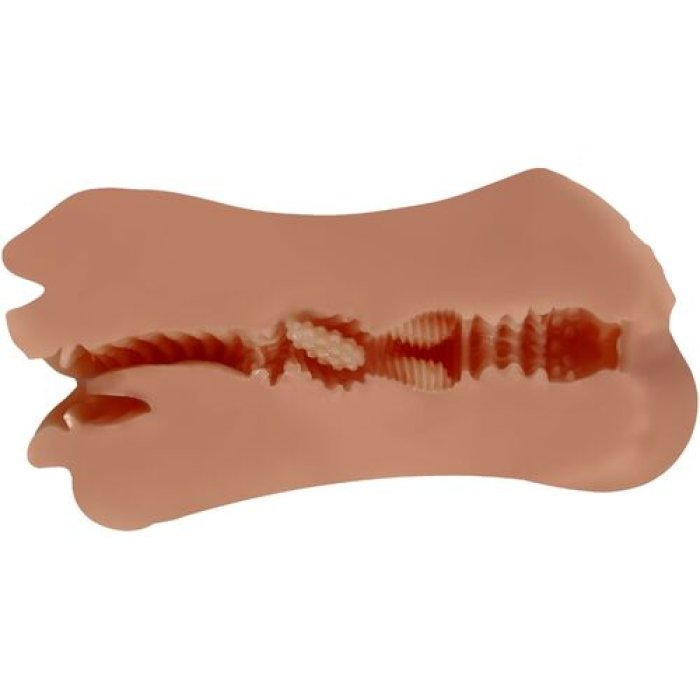 Masturbator dublu, Crazy Bull, Zoey, Gura si vagin, 17 cm - dimensiuni complete