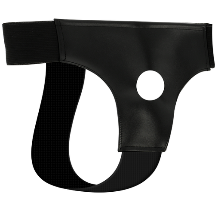 Chilot Strapon, Darkness, Hole Strap, piele eco, negru, S-L#