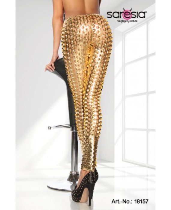 Pantaloni Leggings Of The Stars Saresia - Auriu