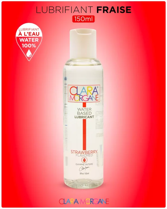 Lubrifiant Intim  Clara Morgane 150 ml - Capsuni - dimensiuni complete