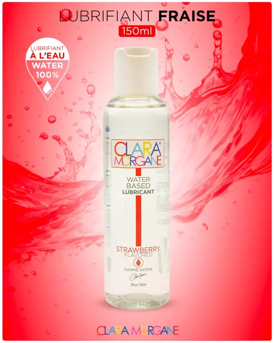 Lubrifiant Intim  Clara Morgane 150 ml - Capsuni - vedere laterala