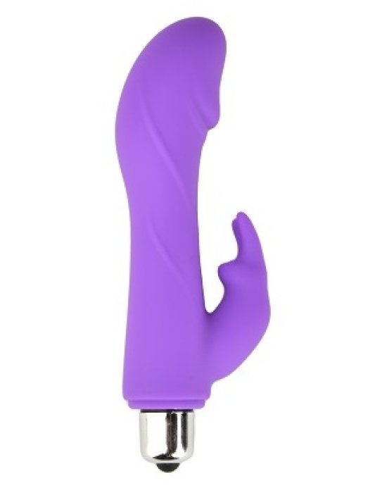 Vibrator Loving Joy, Silicone Mini Rabbit Bullet, Violet, 7 functii#