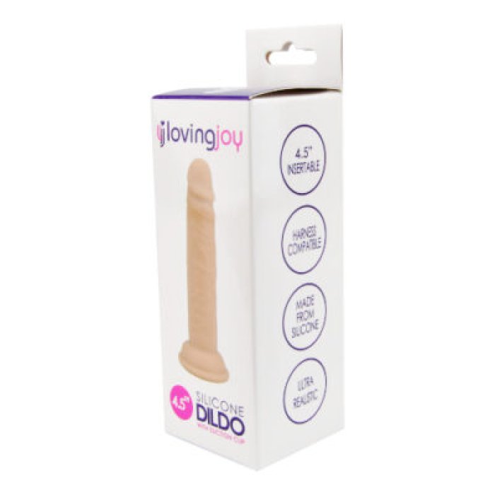 Dildo Realistic Natural, Loving Joy, cu ventuza, 13 cm#