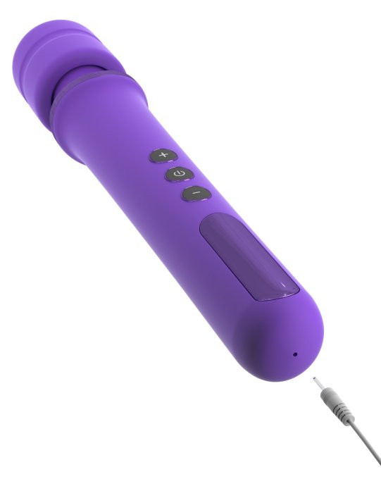 Aparat Masaj Bagheta, Pipedream, Fantasy For Her, Power Mini Wand, Purple, 10 viteze - culoare si material