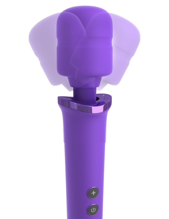 Aparat Masaj Bagheta, Pipedream, Fantasy For Her, Power Mini Wand, Purple, 10 viteze - dimensiuni complete