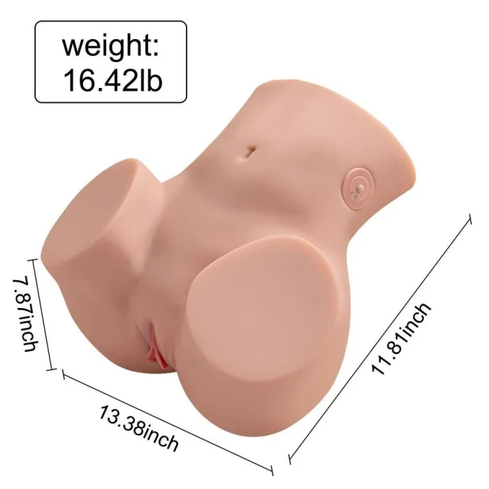 Masturbator XISE "Sydni" 37 cm - Natural,  7 Vibratii si 3 Viteze#