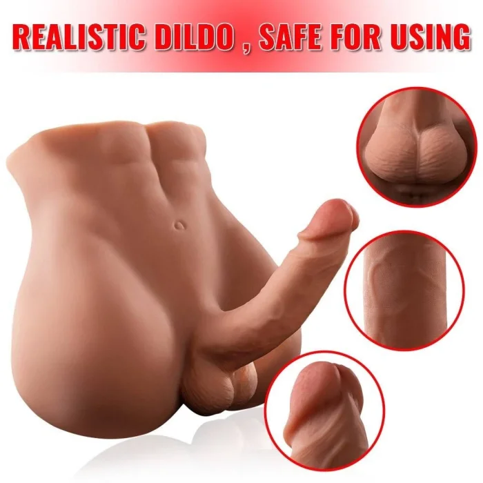 Masturbator realist Barlett Thrusting and Vibrating Like Crazy, 5,2 Kg - vedere laterala