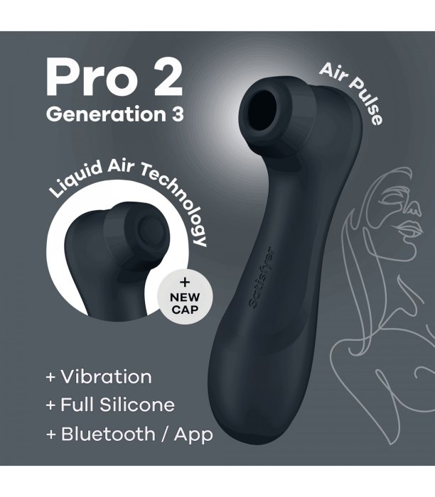 Vibrator Satisfyer »Pro 2« Generation 3, Negru