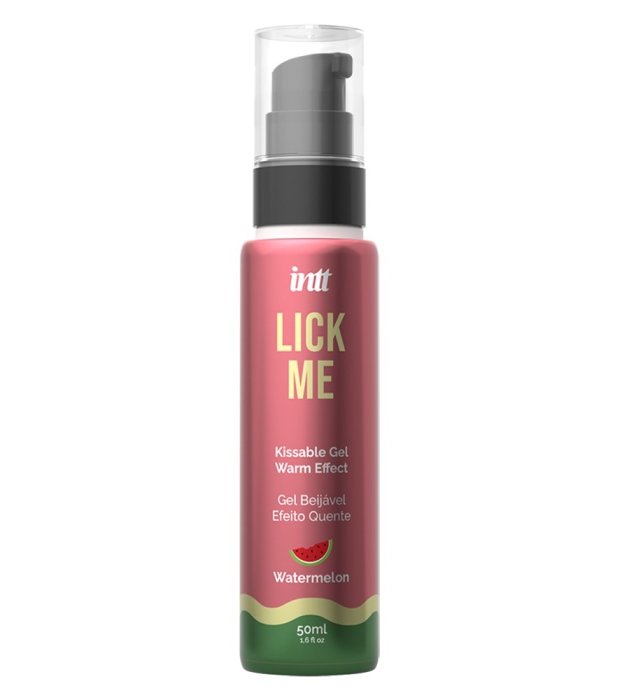 Gel Erotic comestibil, Lick Me Honey, Intt, Watermelon, 50 ml - detaliu design