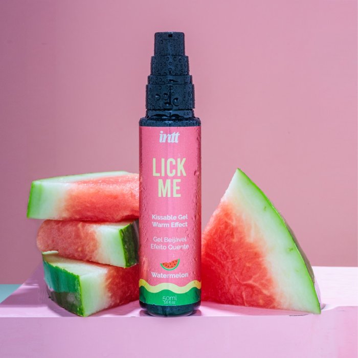 Gel Erotic comestibil, Lick Me Honey, Intt, Watermelon, 50 ml - dimensiuni complete