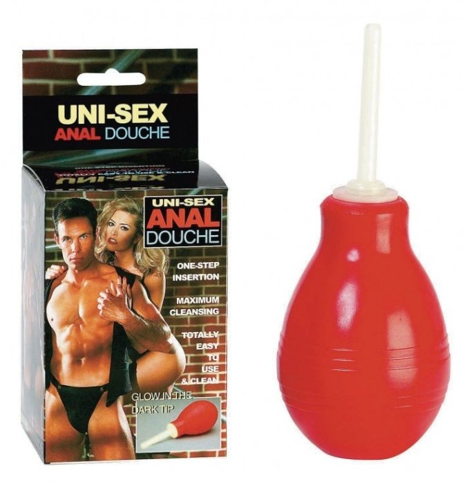 Irigator LoveToys "Glowing Douche" Seven Creation, 6,7 cm - Rosu