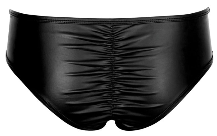 Pantaloni Scurti cu 2 Fermoare si Catarama Strasuri Cottelli Collection - Negru