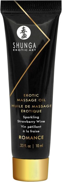 Set Shunga Geisha's Organica Secrets, Sparkling Strawberry Wine Massage Oil#