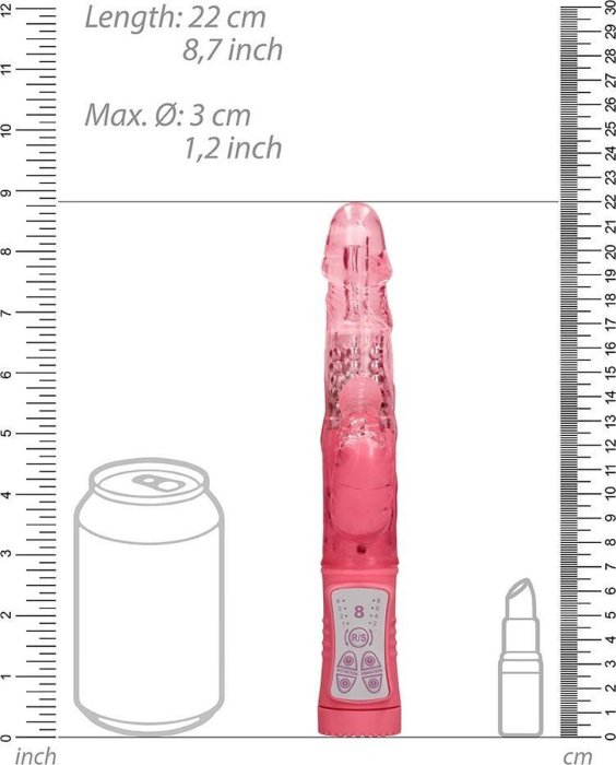 Vibrator Shots Toys »Rotating Beetle« 23 cm - Roz#