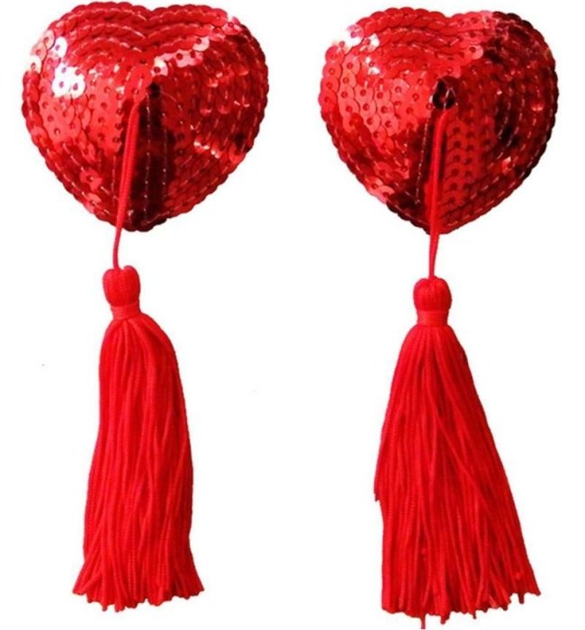 Ornamente Sfarcuri  Provocative "Nipple Tassels" - Rosu#