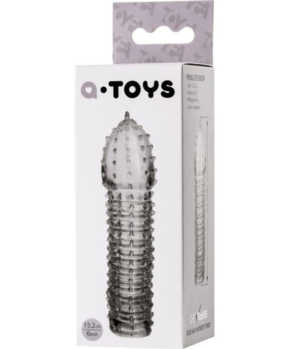 Prelungitor Penis cu tepi A-Toys, Boyn, silicon, 15 cm#