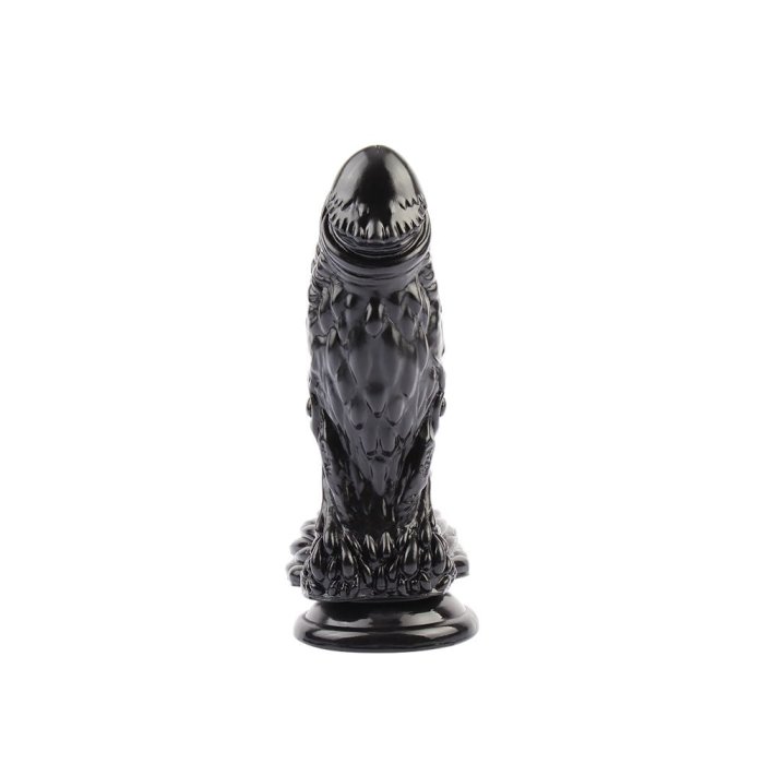 ​Dildo XXL Chisa, Monster Doombringer, Negru, [ 17.5 cm x 5.5 cm ] - dimensiuni complete