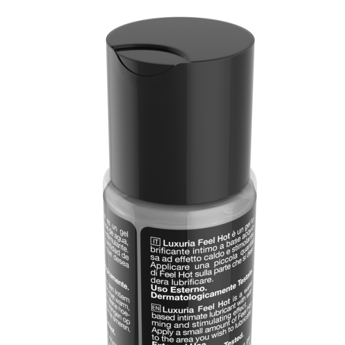 Lubrifiant Intim cu Incalzire, Hot Sensation, Luxuria Feel, 60ml - vedere laterala