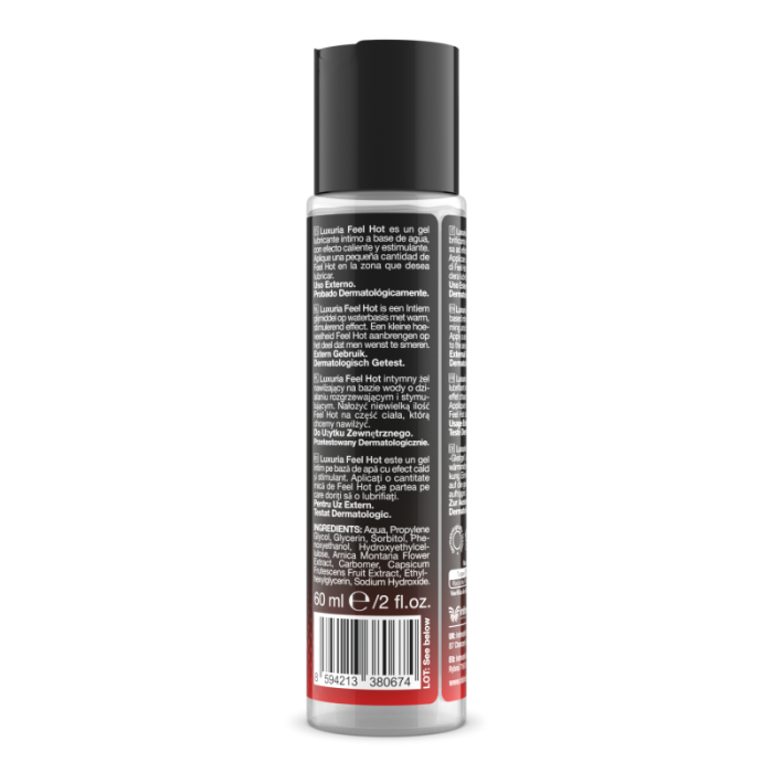 Lubrifiant Intim cu Incalzire, Hot Sensation, Luxuria Feel, 60ml - culoare si material