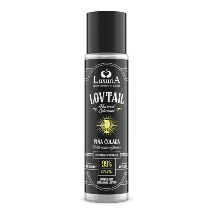 Lubrifiant, pe baza de apa, Luxuria Lovtail, cu aroma de Pina Colada, 60 ml#